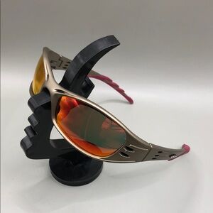 AOS + S Safety Fuel Wrap Red Z87 Vented Mirror Safety Z87 Sunglasses Flame Lens